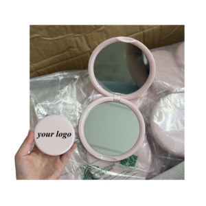 <span class=keywords><strong>2025</strong></span> xách tay cầm tay Ví nhỏ nhỏ gọn gương gấp hai mặt túi tròn gương cho món quà của cô gái - Product Image 1