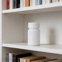 Bouteille en HDPE blanche vide personnalisée de 80 cc 100 cc, qualité alimentaire, pot pour compléments alimentaires, emballage de capsules de médicaments, bouchon à vis, étanchéité