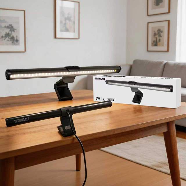Smart Home Modern USB LED Desk Lamp with Touch Control Dimmable Eye-Care Aluminium for Kitchen Lighting