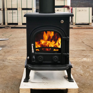Poêle à bois en fonte moderne et écologique, véritable flamme pour tente de villégiature - Product Image 6