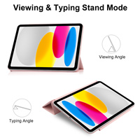 iPad 10. ve 11. Nesil için Evrensel Çift Taraflı Manyetik Tablet Kılıfı, Kalem Yuvası, Düşmeye Karşı Dayanıklı İnce PU Tablet Kılıfı