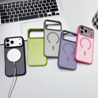 Coque de téléphone portable antichoc mate couleur tendance pour iPhone 18 17 Pro Max 16 15 14 13 – Housse de luxe magnétique robuste