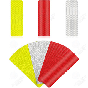 <span class=keywords><strong>Autocollant</strong></span> réfléchissant personnalisé haute visibilité autocollants de sécurité autocollants réfléchissants pour vélos, casques, véhicules - Product Image 1