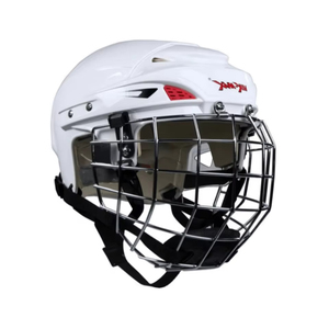 Casques de protection sportifs fabriqués en acier A3, casque de hockey sur glace avec cage, équipement de protection de la tête et du visage en acier pour joueur de hockey sur gazon - Product Image 1