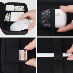 Organisateur de câbles rigides universel, petit étui pour accessoires électroniques, pour chargeurs, câbles, adaptateur MacBook, <span class=keywords><strong>Magic</strong></span> <span class=keywords><strong>Mouse</strong></span>, <span class=keywords><strong>Apple</strong></span> PencilUSB - Product Image 3