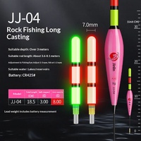 Flotteur de pêche lumineux à changement de couleur, électronique, jour/nuit, double usage, pour lancer longue distance, grande taille