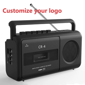 เครื่องบันทึกเสียงแบบพกพาสไตล์เรโทร ลดราคาพิเศษ พร้อมวิทยุ AM FM ช่องเสียบ USB และ TF Card ลำโพงคู่ สำหรับใช้ในบ้าน สำนักงาน และการเดินทาง เครื่องเล่นบูมบ็อกซ์สเตอริโอ - Product Image 1