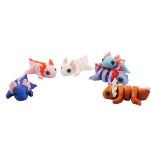 Mini animaux, vente chaude, cadeau pour enfants, imprimé en 3D, gemme articulée, <span class=keywords><strong>caméléon</strong></span> rotatif, mystère, jouet 3D, animaux imprimés en 3D - Product Image 4