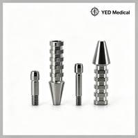Abutment temporaire Osstem OEM en titane avec tournevis pour systèmes d'implants dentaires, compatible CAD CAM, expédition en 24h