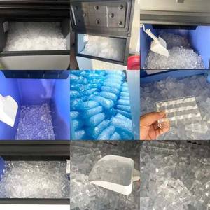 Fabricante de cubitos de hielo automático comercial y doméstico 80kg/24h Máquina de cubitos de hielo cuadrados pequeños eléctricos para uso en exteriores Precio - Product Image 4