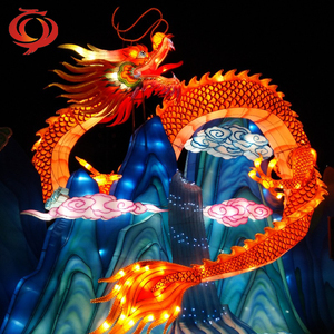 Linterna de Dragón de Seda China con LED, Decoración Impermeable de Alta Realidad para el Año Nuevo Chino, Navidad, Diwali y Ramadán - Product Image 6