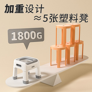 Toilet Stool Anti Slip Squat To Sit Conversion Bathroom Seat For Elderly Pregnant Large Square PP Material - Product Image 3