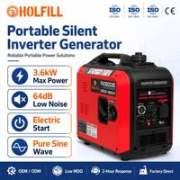 Générateur Inverter Portable Premium Silencieux 3.6kW 64dB à Faible Bruit Démarrage Électrique Réservoir 7L pour Alimentation de Secours Domestique et Camping