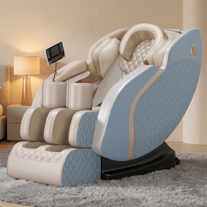Fauteuil de massage électrique de luxe, grand écran tactile, chauffage du dossier, repose-jambes extensible, compression par airbags pour tout le corps - Product Image 1