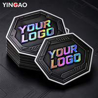 Autocollant imperméable Yingao, autocollant en vinyle découpé sur mesure, holographique, résistant aux UV, qualité professionnelle pour le café, les jeux, les ordinateurs portables, les marques