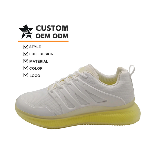 Trend Men's Comfortable Lace-Up Running Sneakers Ultra-Light Breathable Winter Geometry Pattern Casual Walking Shoes