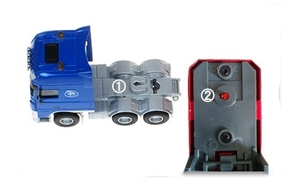 Camion de transport miniature <span class=keywords><strong>en</strong></span> alliage de <span class=keywords><strong>bois</strong></span> simulé 1/50ème modèle de camion jouet pour enfants - Product Image 2