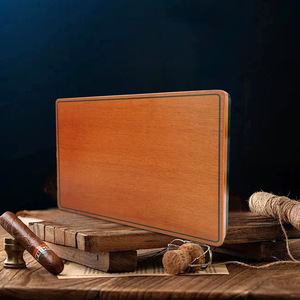 Boîte d'emballage classique pour cigares, en bois massif, 250mm x 179mm x 35mm, étui de présentation rectangulaire résistant à l'humidité pour le stockage des cigares - Product Image 1