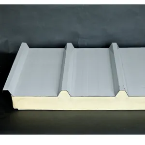 Panel sándwich de poliuretano para construcción, aislamiento térmico de Instalación rápida, para almacén de almacenamiento de habitación fría