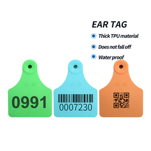 Etiqueta de oreja RFID de 134,2 Khz para identificación de animales Compatible con Allflex y Destron La mayoría de los lectores LF - Product Image 1