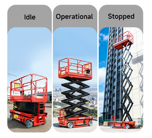 <span class=keywords><strong>Plataforma</strong></span> de Trabajo Aérea Autopropulsada de 12 Metros, Elevador de Tijera Eléctrico, Camión <span class=keywords><strong>con</strong></span> <span class=keywords><strong>Plataforma</strong></span> de Trabajo Aérea de 320 kg - Product Image 3