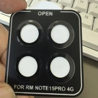 Protection d'écran en verre trempé 3D pour caméra arrière Redmi Note 15 Pro Plus 9H Anti-rayures Protection de l'objectif de la caméra arrière