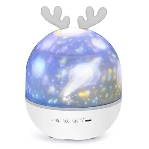 Romantic Rotating Projection Light LED Star Master Projector Night Lamp for Kids Baby Sleep Lighting