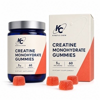 Gummies de créatine monohydrate 5g en gros pour la nutrition sportive, complément alimentaire pour adultes, fabrication OEM