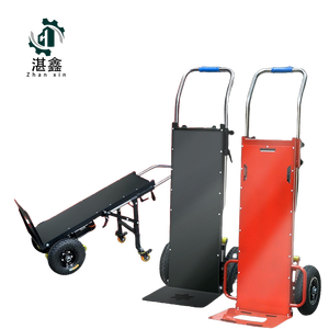 1000W Elektrische Vierwielige Rupsbanden Handkar 400KG Opvouwbaar RVS <span class=keywords><strong>Platform</strong></span> Trapwagen Winkelwagen Opslag - Product Image 2