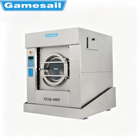 27KG Stainless Steel Electric Heating Hard Mounted Washing Machine for Laundromat Hotel University