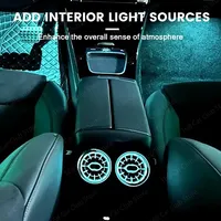 Lumière ambiante arrière turbo à 64 couleurs pour Mercedes X156 W246 W117 W176 |   S'adapte à la commande d'ambiance d'origine de la voiture pour la rénovation intérieure