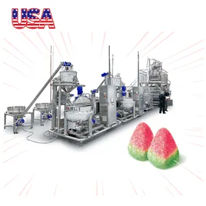 Toddler Formula Confectionery Large Gummi drop Apple Cider Vinegar gummies production line for candy manufacture
