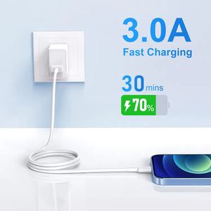 สายชาร์จเร็ว 3A ความยาว 3 ฟุต 6 ฟุต 10 ฟุต สายดาต้า USB สำหรับ iPhone 14 13 12 11 Pro Max - Product Image 3