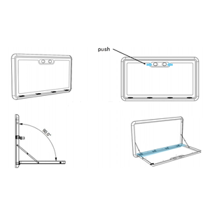 Mesa de Picnic Plegable para Autocaravana de 800x450 mm, Mesa Exterior Colgante de ASA para Caravanas y Remolques, <span class=keywords><strong>Precio</strong></span> Económico - Product Image 5