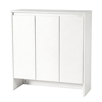 Meuble à chaussures d'entrée moderne et minimaliste sur mesure, avec panneaux en bois anti-déformation et résistants à l'humidité, étagère à tiroirs personnalisée pour la maison