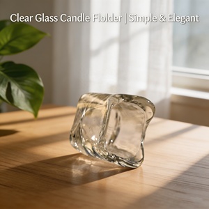 Porte-bougie cylindrique <span class=keywords><strong>en</strong></span> <span class=keywords><strong>verre</strong></span> transparent, vente <span class=keywords><strong>en</strong></span> gros, centre de table votif pour la décoration intérieure - Product Image 3