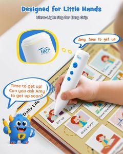 Livre audio interactif : Stylo parlant éducatif, jouets sensoriels pour l'autisme, plus de 500 activités d'apprentissage, livres illustrés en anglais pour tout-<span class=keywords><strong>petits</strong></span> garçons et filles - Product Image 3