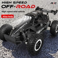 Voiture télécommandée en alliage de niveau expert 1:16, 2,4 G, haute vitesse, modèle de course tout-terrain, câble de chargeur USB, jouet parfait pour les garçons