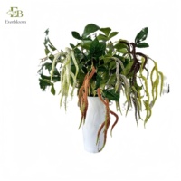 Meistverkaufte 2-Zweige Amaranthus Künstliche Blumen Hängende Dekoration Blattwerk für Blumenarrangements Hochzeit