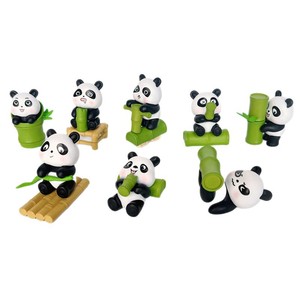 Figura de Panda de PVC, Decoración para Coche, Adorno de Escritorio de Dibujos Animados, Regalo - Product Image 5