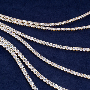 18K 골드 랩 그로운 다이아몬드 테니스 팔찌 IGI 인증 VVS CVD HPHT 2mm 3mm 4mm 5mm 체인 쥬얼리 여성 및 남성용 - Product Image 4