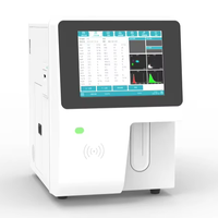 Analyseur d'hématologie vétérinaire entièrement automatique à 5 parties, analyseur vétérinaire pour laboratoire