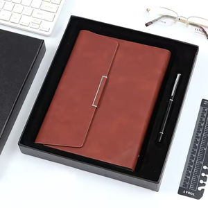 A5 Leather Hardcover Business <b>Notebook</b> with Thermal Binding-Customized Design for Office Meetings & Record Keeping - Product Image 6