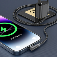 Câble de charge et de données USB-C mâle à angle gauche vers USB-C à charge rapide, en cuivre, pour iPhone 15 16 17 Xiaomi Samsung