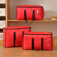 Sac fourre-tout de shopping tendance personnalisé en gros avec impression de logo, grand sac réutilisable en PP tissé pour l'expédition