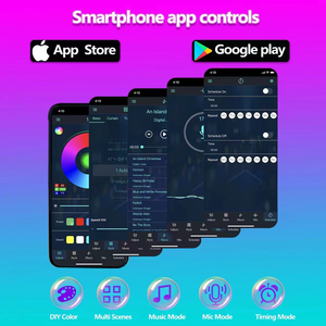 Bluetooth APP Controlled RGBIC Firework Light Smart Digital Rotating LED Firework <b>String</b> Light For Christmas Holiday Party - Product Image 3