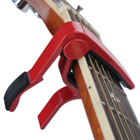 Capo gitar aluminium paduan 6-String, Capo hitam akustik & Capo listrik untuk instrumen musik
