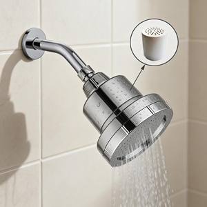 Filtre de douche en plastique 55 : Filtration efficace, <span class=keywords><strong>adoucisseur</strong></span> <span class=keywords><strong>d</strong></span>'<span class=keywords><strong>eau</strong></span> anti-calcaire aux acides aminés pour une expérience rafraîchissante - Product Image 1