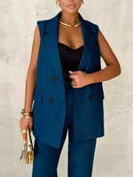 Nouvelle Collection 2026 : Ensemble Décontracté Chic, Gilet et Pantalon Deux Pièces pour l'Été, Tenue de Bureau Haut de Gamme pour Femme