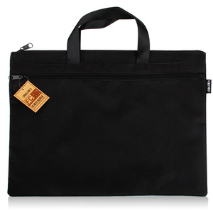 Deli 5840 Document Bag A4 Polyester Zippered Double Layer Simple Storage Bag for Certificate - Product Image 2